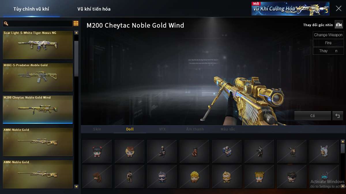 shop acc cf uy tin gia re